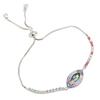 Turkish Evil Eye Bracelet Women Stylish Zirconia Pull Bracelets Hand Jewlery for Mother Friends