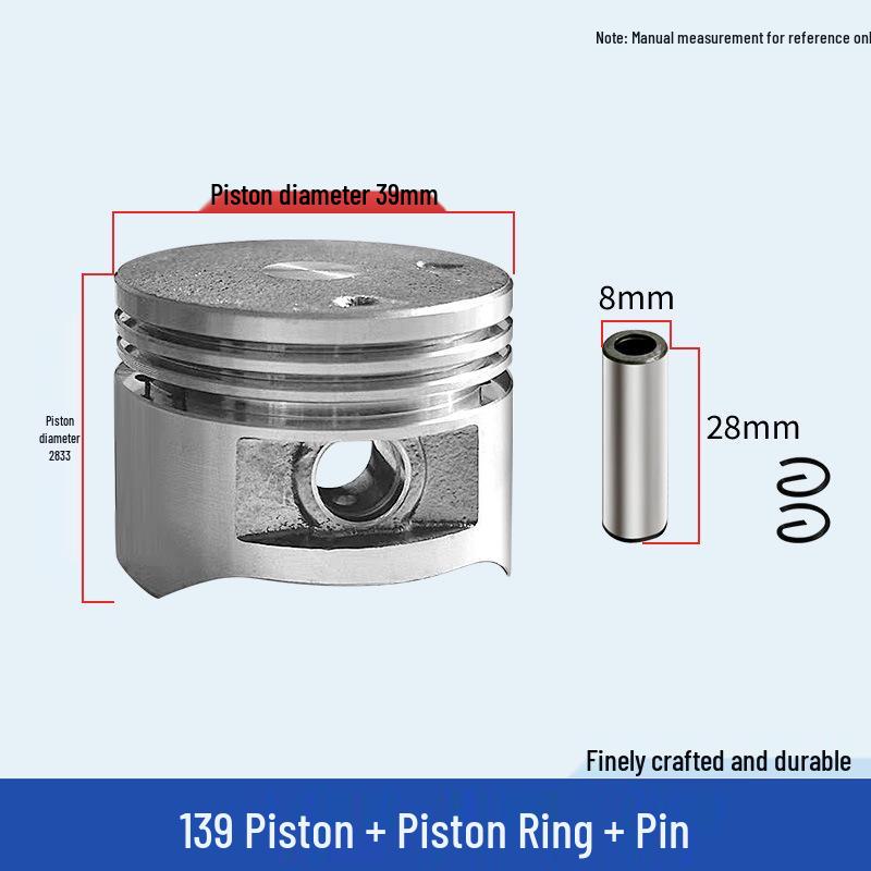 Four-Stroke Lawn Mower Piston Ring & Two-Stroke Brush Cutter Piston Assembly 