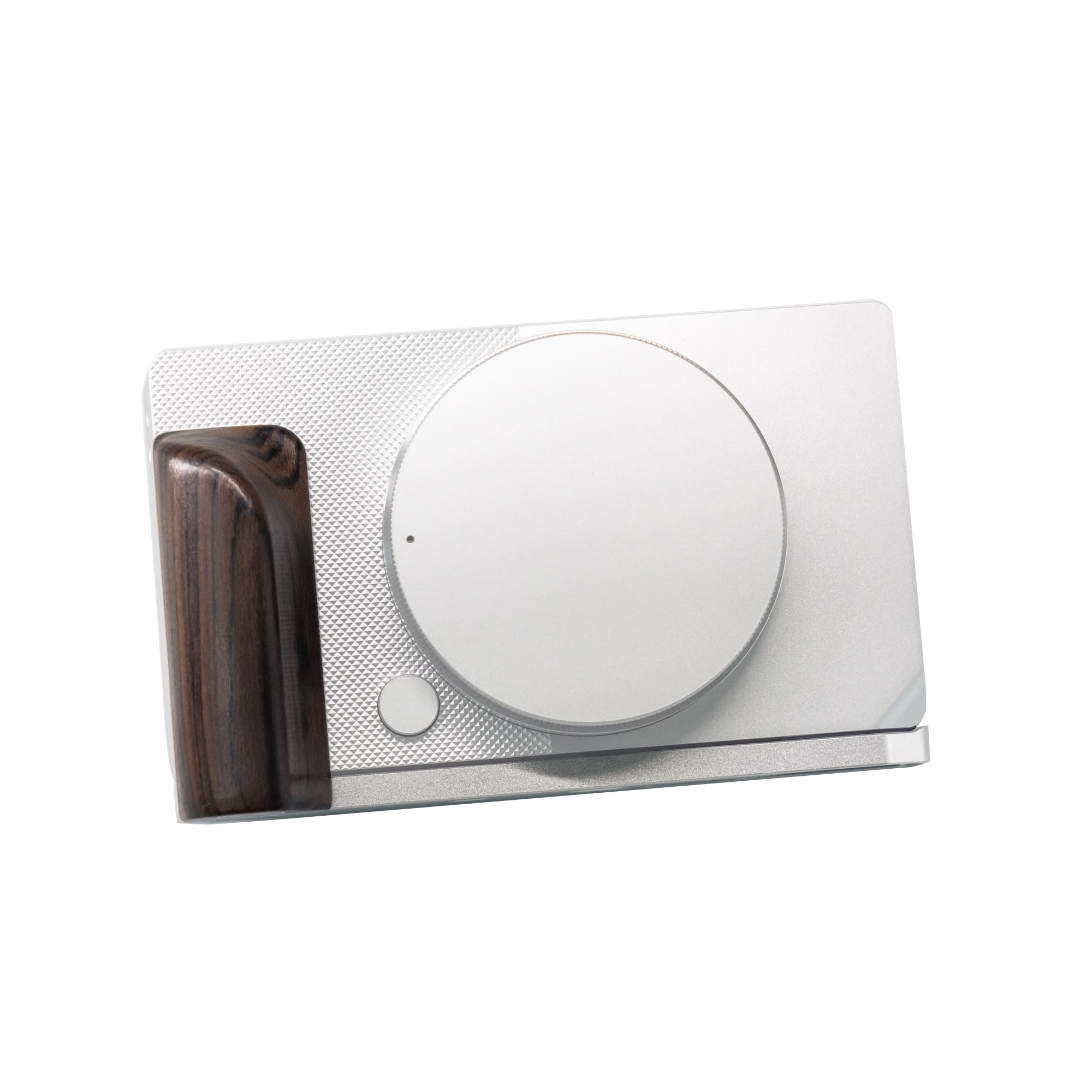 

SIUTATDSH Camera Grip for Sigma BF Cameras, L-Shaped Quick Release Plate with Solid Wood Handle and Tripod Mount (Black Persimmon Silver Plate)