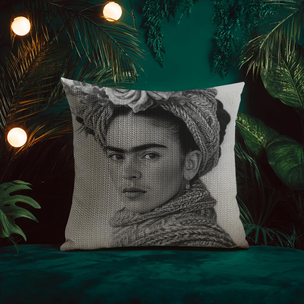 Moderne Kunstwerke Frida Kahlo-Schönes Kissenbezug Seidig Elegant Komfort Schlafsofa Versteckter Reißverschluss Strandkissenbezug