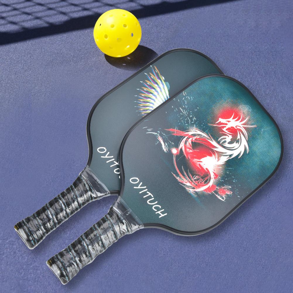 Pickleball Paddles Set Carbon Fiber Rackets with Balls and Storage Bag Sports Equipment
