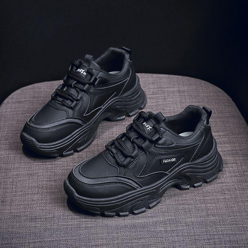 

Модная обувь для бега и повседневной носки для женщин на весну и осень, новая модная обувь для студенток на толстой подошве в корейском стиле 40