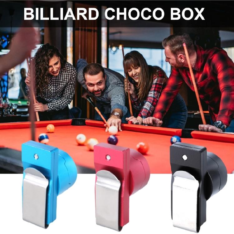 Small Aluminum Alloys Portable Magnetic Billiard Cue Chalk Case Snooker Tool