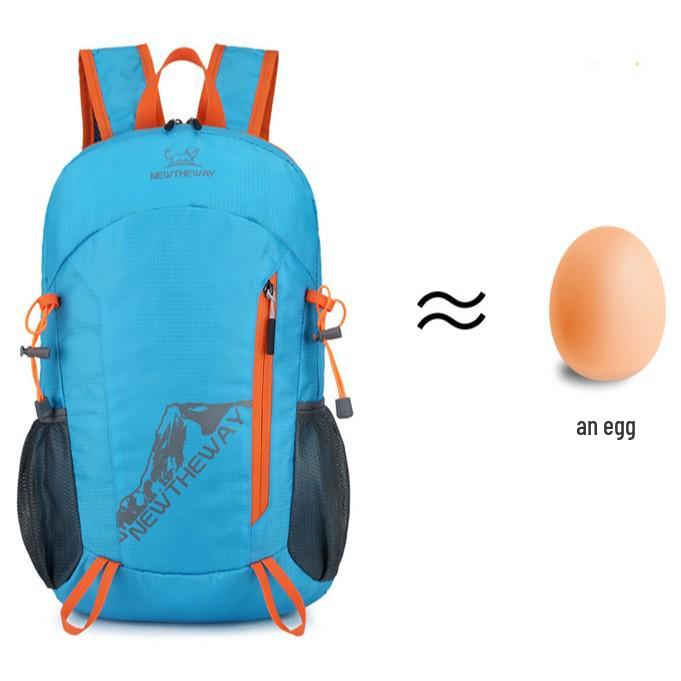 New Style Foldable Lightweight Outdoor Sports Mountaineering Water-Repellent Backpack with Logo Print