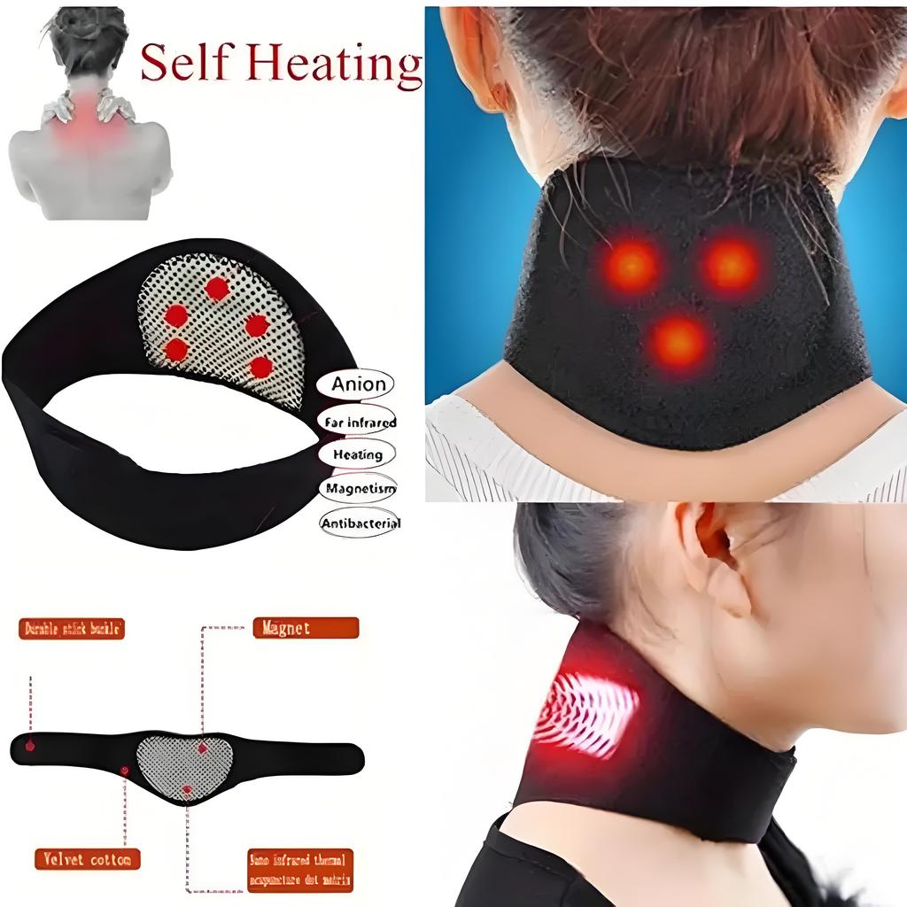 1/10PCS Tourmaline Self-heating Neck Brace Belt Magnet Neck Therapy Support Massager Spontaneous Heating Protector Health Care Men Women