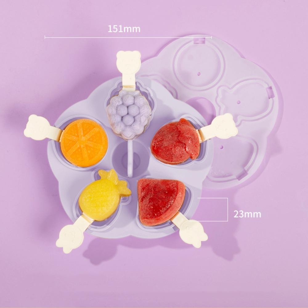 

Fruits Shape Jelly Mold Reusable Pudding Mold Cake Tool Steamed Cake Mold Candy фиолетовый