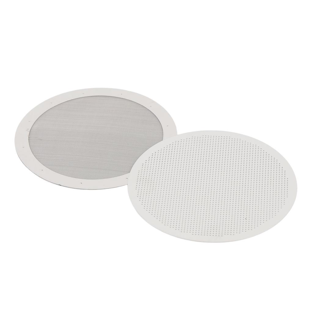 Disk Coffee Filter 2.4 Inch Stainless Steel Reusable French Press Coffee Maker Metal Filter Mesh for Replacement