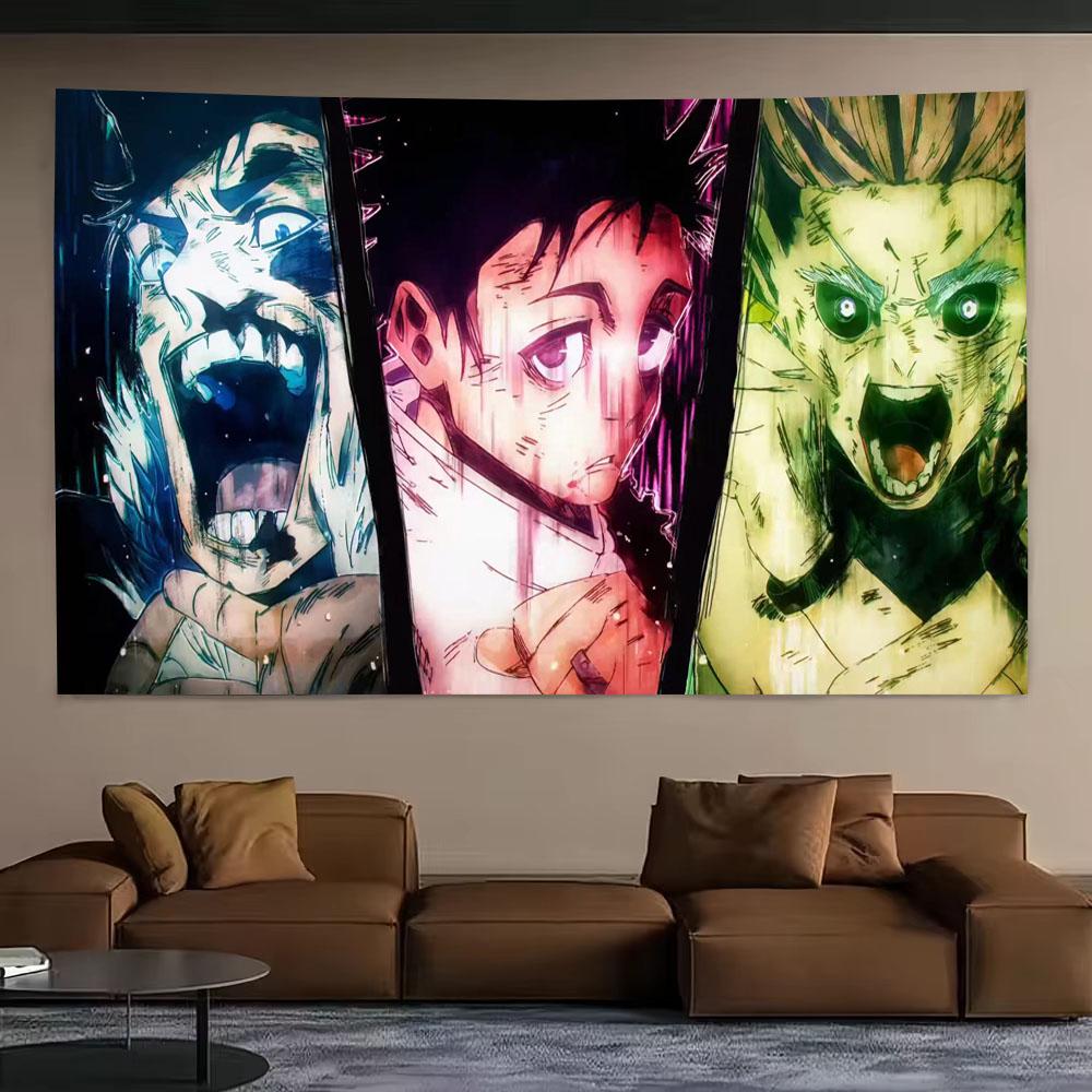 

Yuta Okkotsu Sendai Barrier Passion Tapestry Jujutsu Kaisen Printed Wall Hanging Anime Fan Room Wall Aesthetic Decor Background 74x94cm(29x37in)