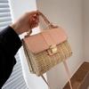Westlich gewebte Taschen Damen Mode Trend Internet-Berühmtheit Handtasche Stroh Umhängetasche