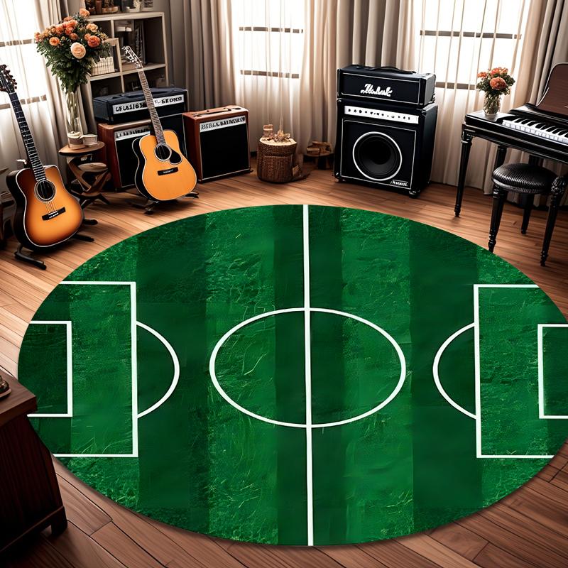 Football Field Circular Anti Slip Art Carpet Is Very for Decorating Carpets Living Rooms Bedrooms Dining Tables and Entrances