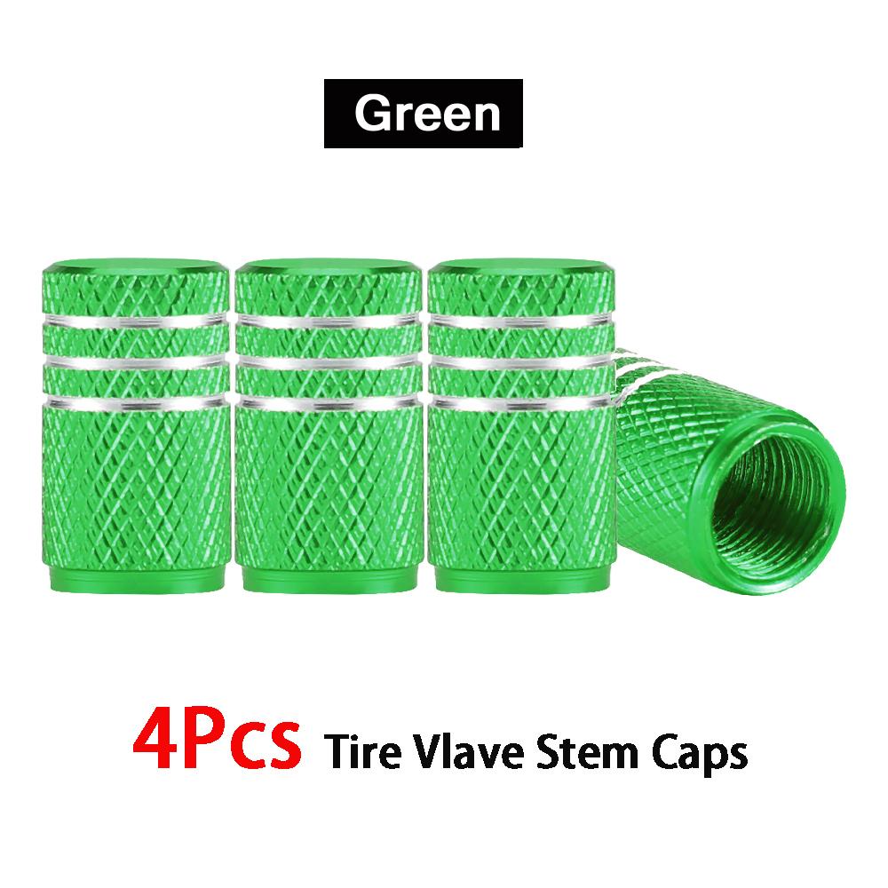 DSYCAR 4Pcs/Lot Universal Alu-Alloy Tire Valve Caps for Car Truck Motorcycle Bicycle Valve Stem Cover Tire Accessories Valve Stems 1