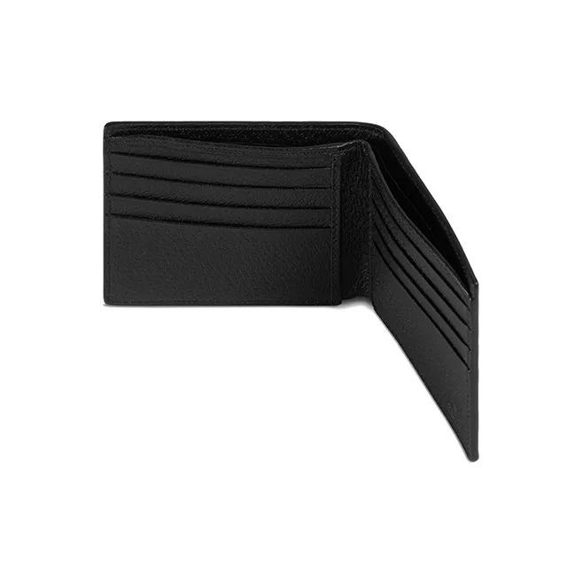 GUCCI Off The Grid OTG Eco Collection Trendy Recommendation Nylon and Leather Combination Wallet Men's Style Black