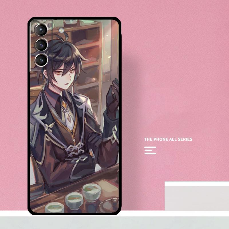 Genshin Impact Zhongli Phone Case For Samsung Galaxy S26 S25 S24 S20 S21 S22 S23 Ultra S10 Plus S25 FE Cover Coque