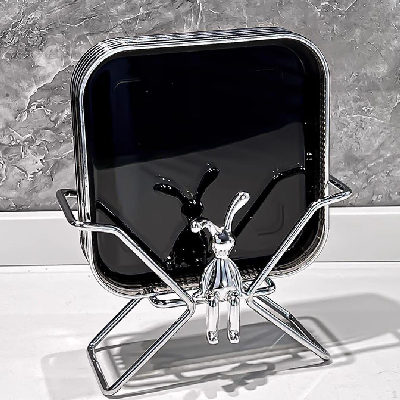 

4 Pieces Bone Dish Serving Tray Dessert Multiuse Fruit Plate Table Litter for Store Smoky Silver