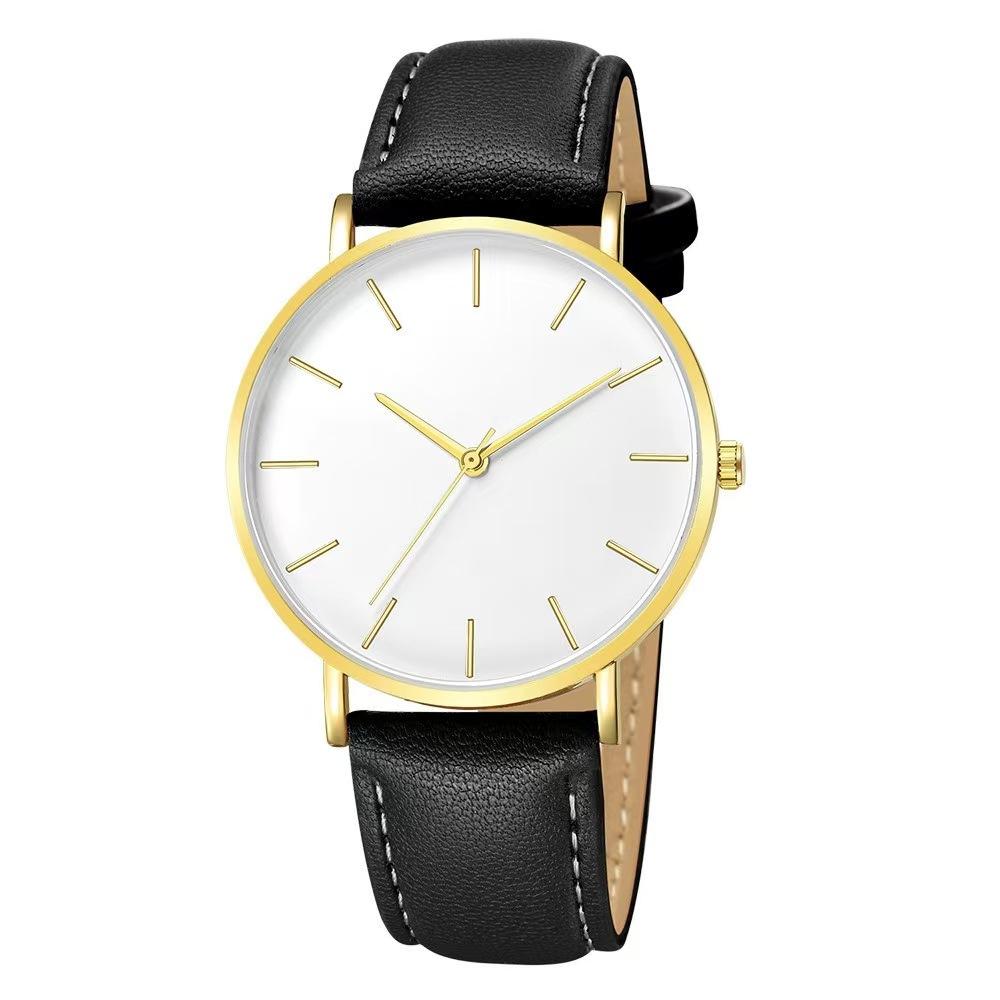 Belt Business Men'S Watch, Fashion Temperament Simple Style Casual Couple Quartz Watch
