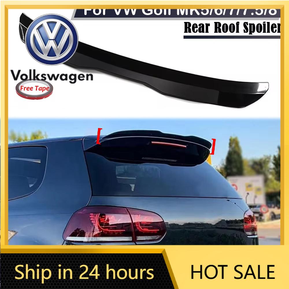 ZDFVU1 2026 Hot For Volkswagen VW Golf MK5 MK6 MK7 MK7.5 MK8 GTI Hatchback Rear Trunk Lid Roof Spoiler Wing Car Tail Wing Body Kits Acc