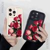 Rose Floral Pattern For iPhone 15 14 13 12 11 Pro Max   XS X XR Max  Mini  IPhone 7 8 Plus SE 2022 Shockproof  Candy Soft Cover