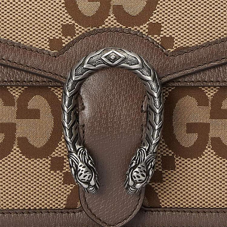 Gucci Dionysus Small Shoulder Bag Camel/Ebony Women Shoulder_bags Tan 400249-UKMBN-2572
