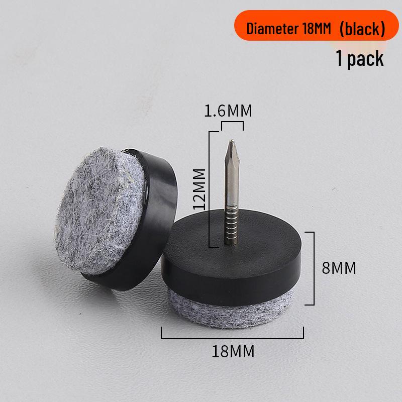 White Brown Anti-Slip Felt Floor Pads for Furniture