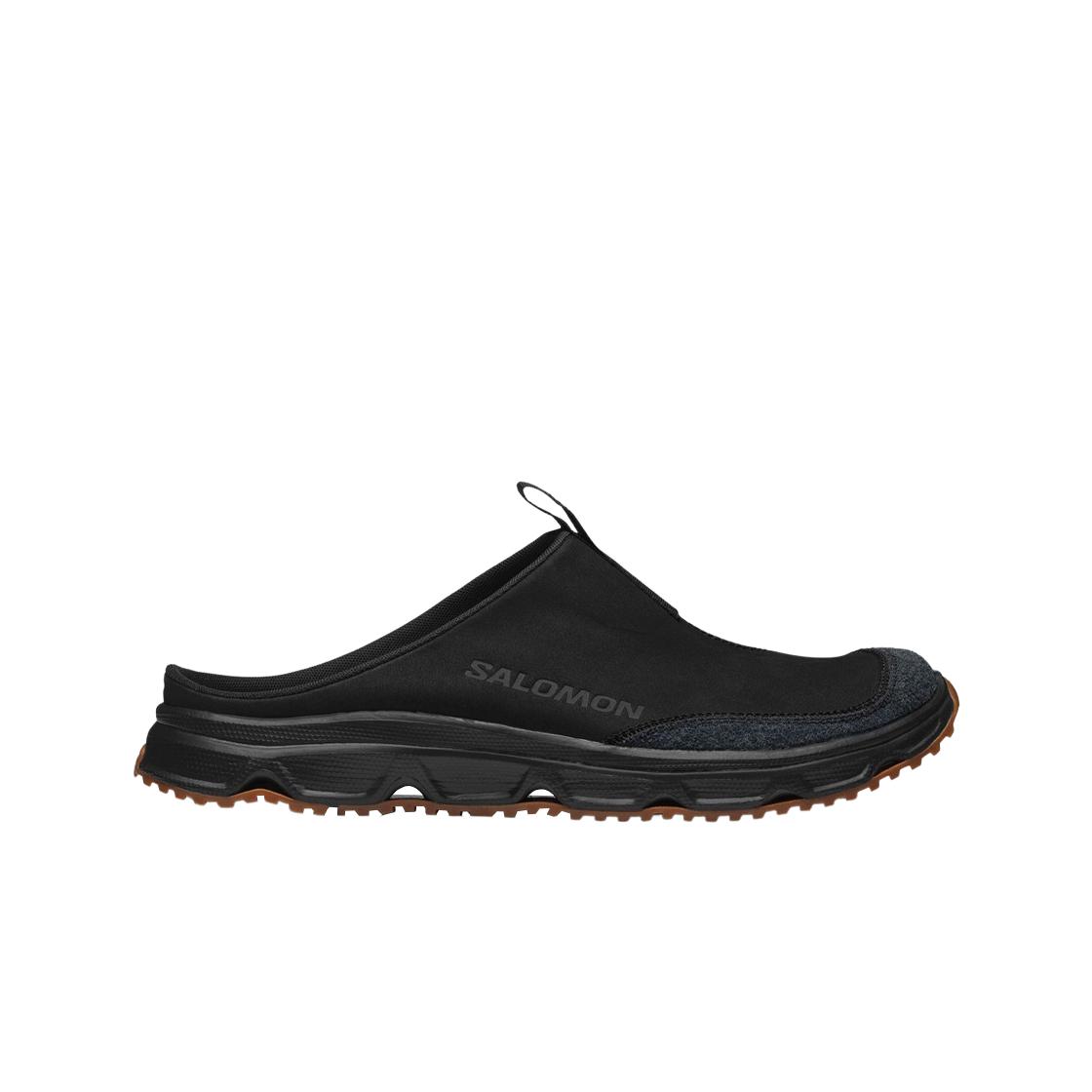 Salomon RX Slide Leather Advanced Black Gum Men Sneakers Gum-8 L41663200 36