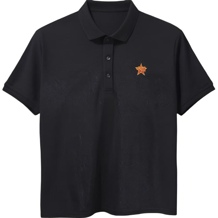 Li Ning Moisture Wicking Breathable Short Sleeve Polo Shirt Men tops Black APLU950-2