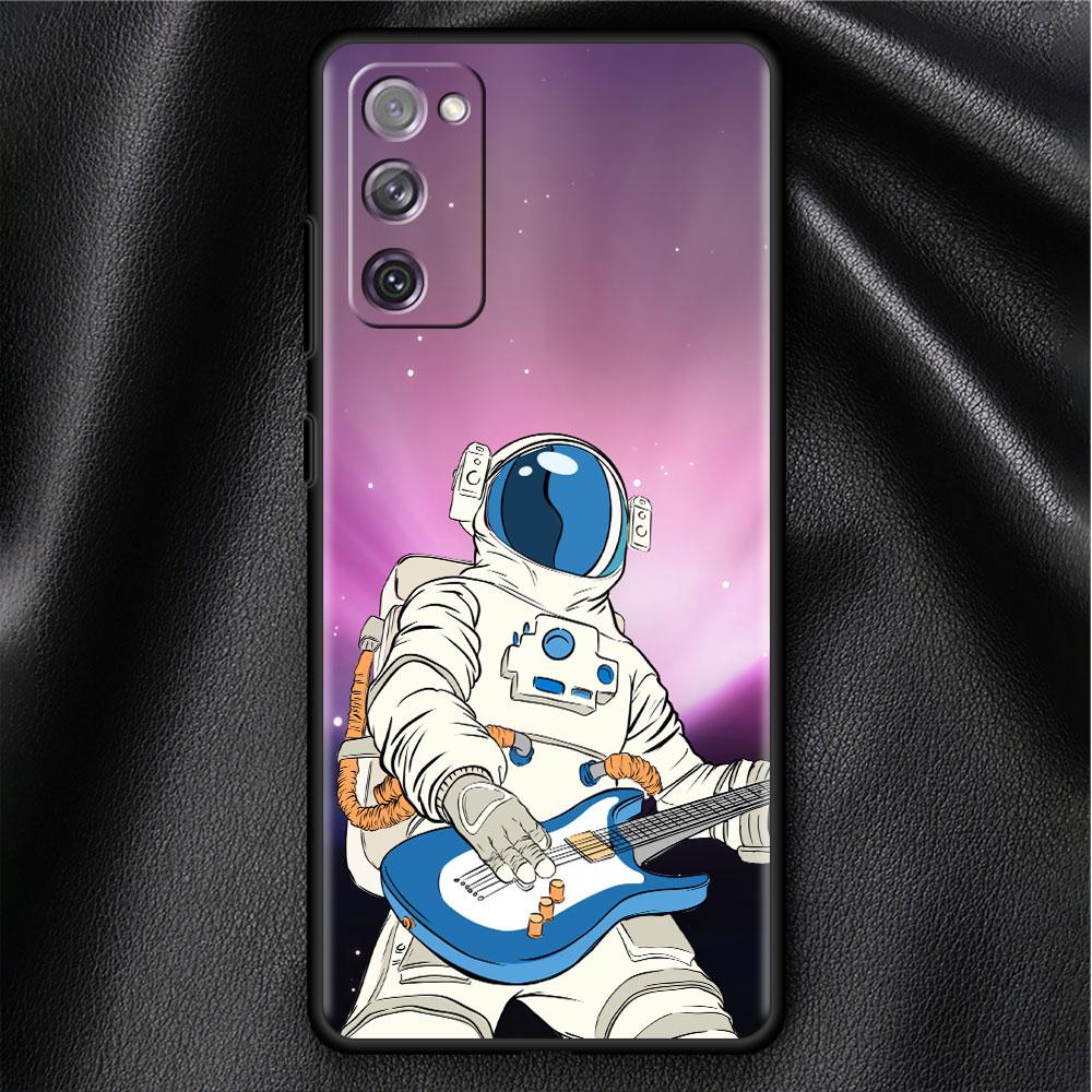 Case For Samsung Galaxy S20 FE S22 Ultra S21 Plus Luxury Soft Phone Case S10 S9 S8 S10e S7 Silicone Funda Space Cool Astronaut