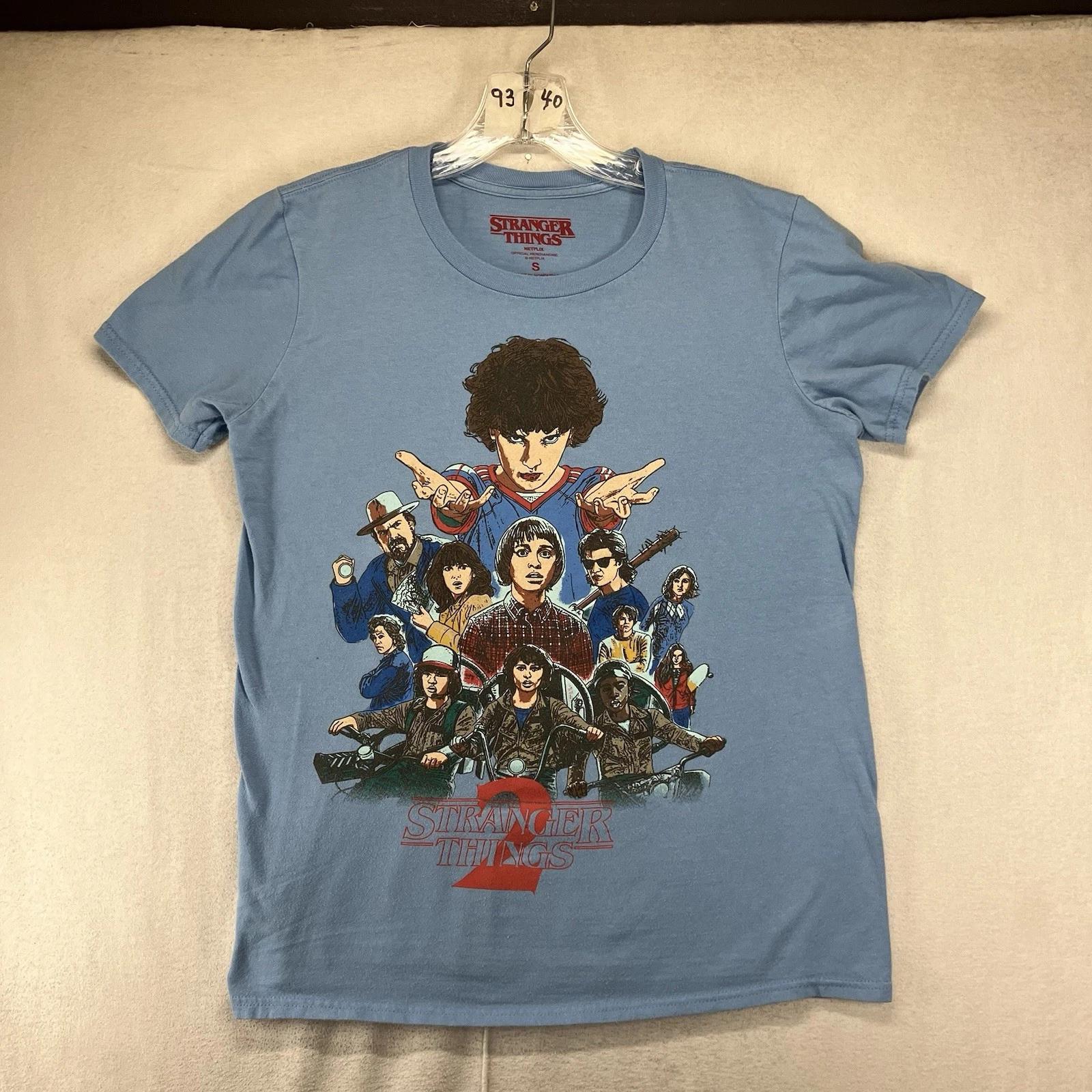 Женская футболка Stranger Things 2 Маленькая Ретро Герой Графический Принт 100% Хлопок 3XL