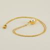 New Women's 18K Gold-Plated Pearl Necklace - Stainless Steel, Fashionable Titanium Clavicle Chain Design
