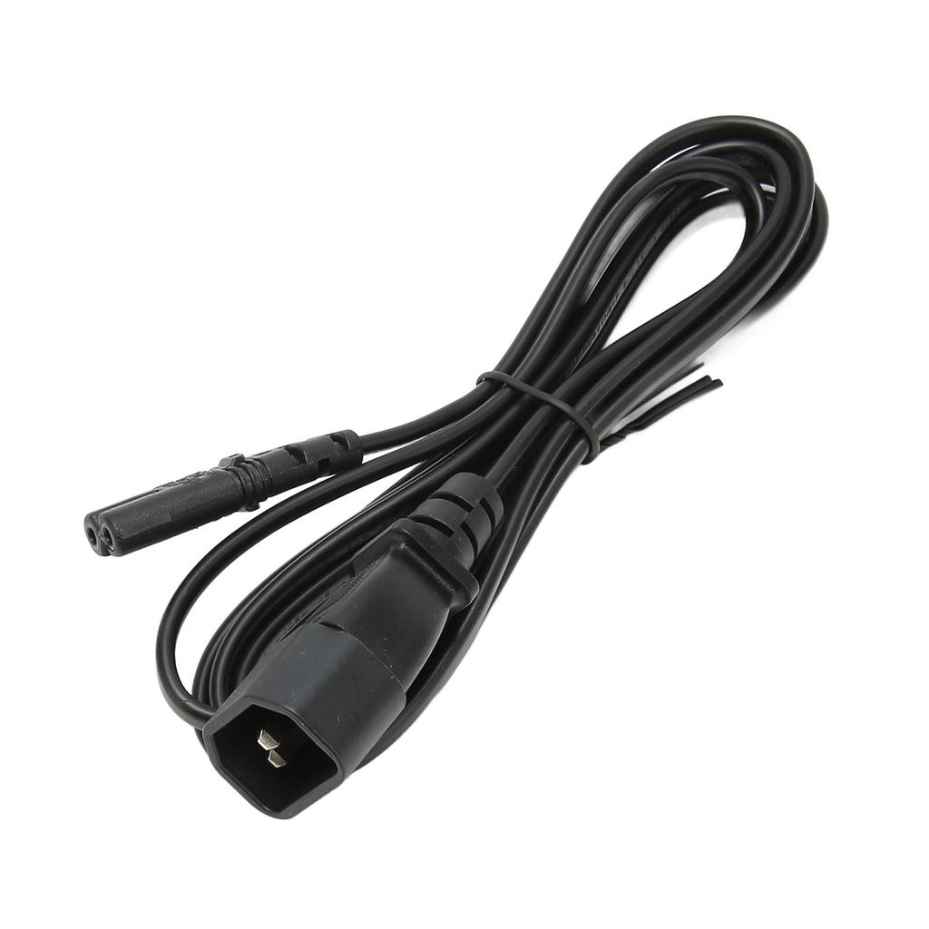 IEC320 C14 to C7 Cord Male to Female Power Adapter Cable for LCD Monitor Printer Digital Camera 6.6ft