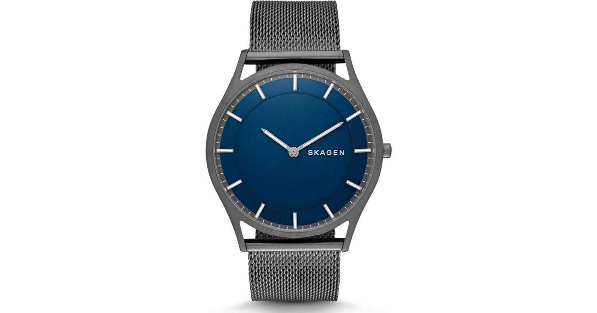 

SKAGEN Storage Box Horst Blue Gray SKW6223box Watch [Skagen] Men s [Item]