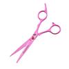 6.0 Inch Pink Freelander, Stainless Steel Bright 4 Packs, Pet Grooming Scissors, Straight Scissors, Curved Scissors, Set
