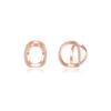 14K Gold Pin Oha One-Touch Earrings