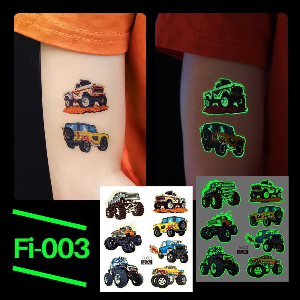Ricaron 2025 Waterproof Luminous Racing Motorcycle & Car Tattoo Stickers