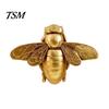 Small Decorative Bee Ornaments Vintage Gilded Resin Figurine, Lifelike 3D Insect Sculpture with Built-In Wall Gold Art Hook, Light Luxury Tabletop
