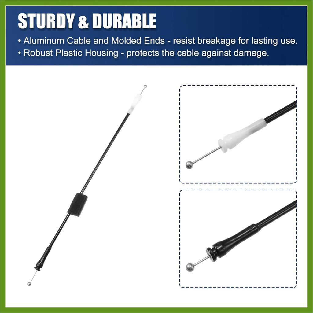 Rear Cargo Door Latch Release Cable for Ford E-150 Econoline Super Duty Expedition 1992-2019 Rear Door Handle Cable Replace F2UZ-15264A65-B 912-708