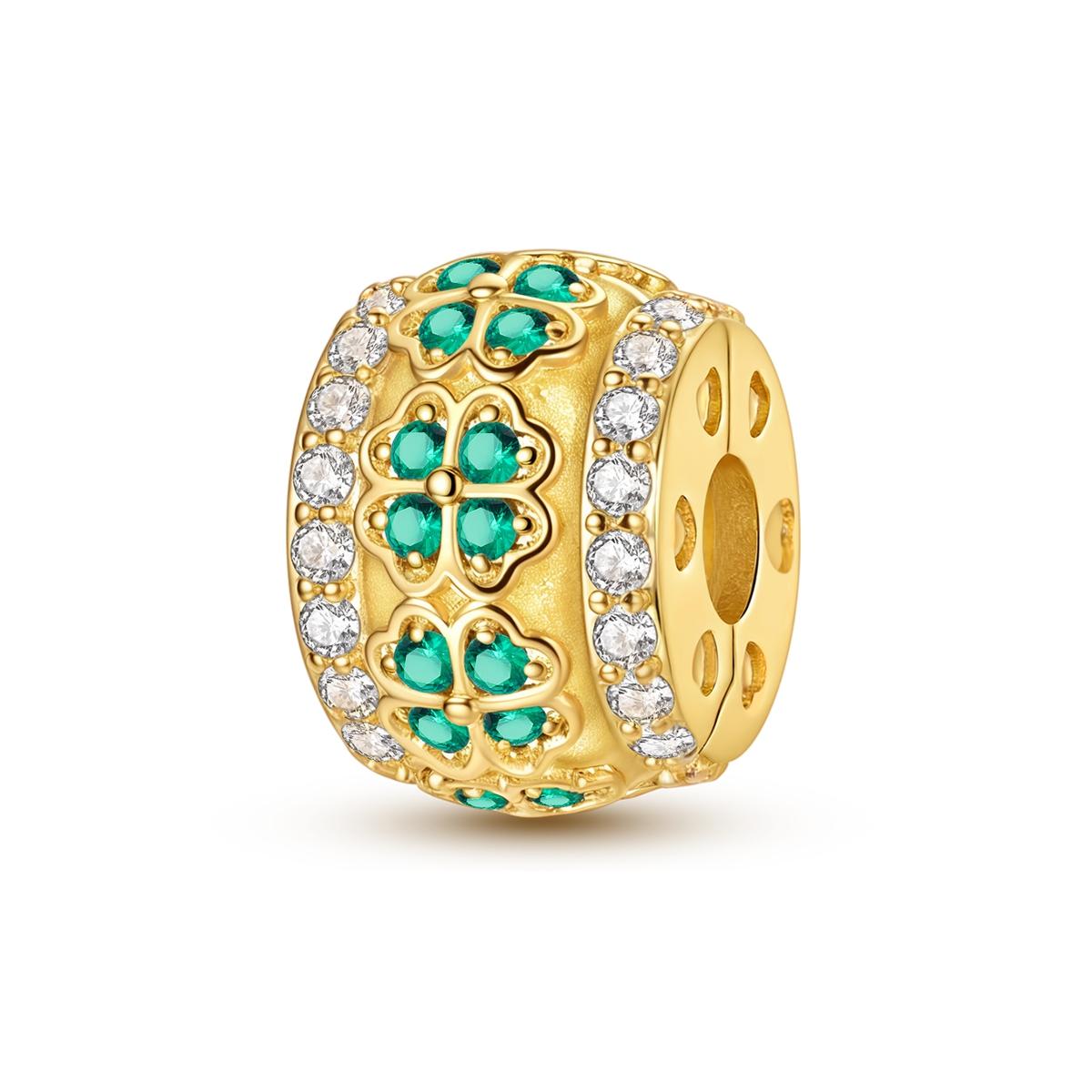 

Оригинальные медные шармы-бусины Золотая серия Хамелеон Светлячок Леопард Подвеска Подходят для браслета-шарма Сделай сам Женские модные украшения