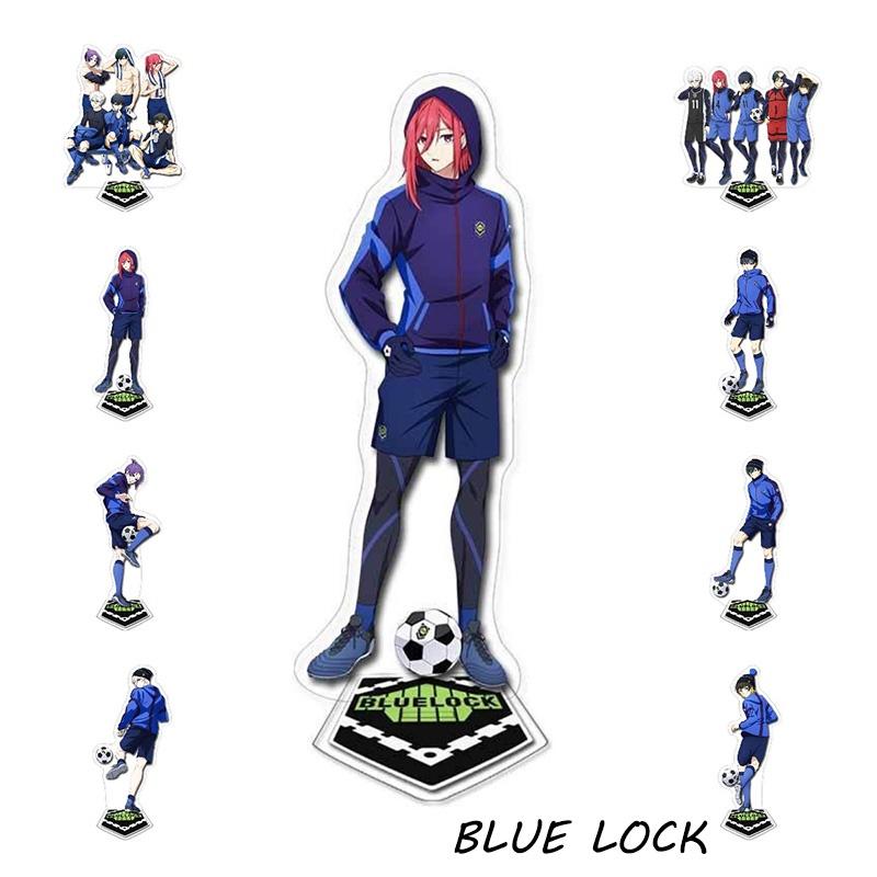 Blue Prison-themed Acrylic Double-layered Standee Anime Display Collectible