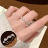 VENTFILLE 925 Sterling Silver Moon Tassel Opening Female Fashion Ins Ring Dropship Wholesale