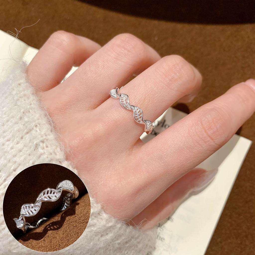 VENTFILLE 925 Sterling Silver Moon Tassel Opening Female Fashion Ins Ring Dropship Wholesale