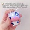 Cartoon Cow Sound Light Fidget Keychain Mini LED Eyes Cow Pendant Daily Decor