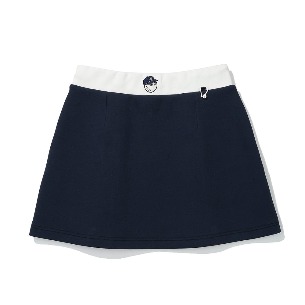 MALBON GOLF Airy A-Line Skirt Dark Navy (Woman)