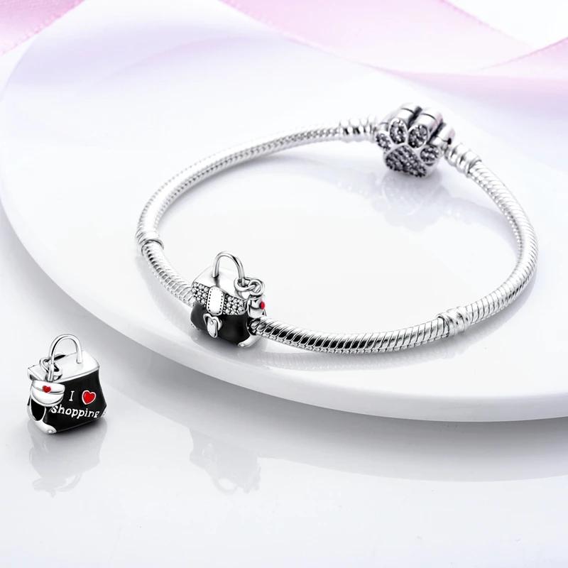 Exquisite Handbag Beads Copper Original Bead Fit Originalcharms Bracelet Beads Jewelry Fine Gifts For Women