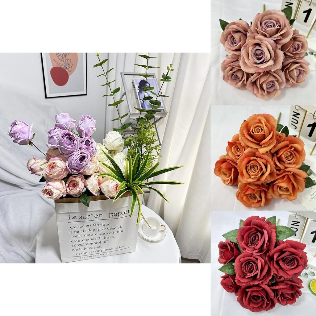 Elegant Artificial Rose Flower Arrangement For Wedding Decorations And Photography Props