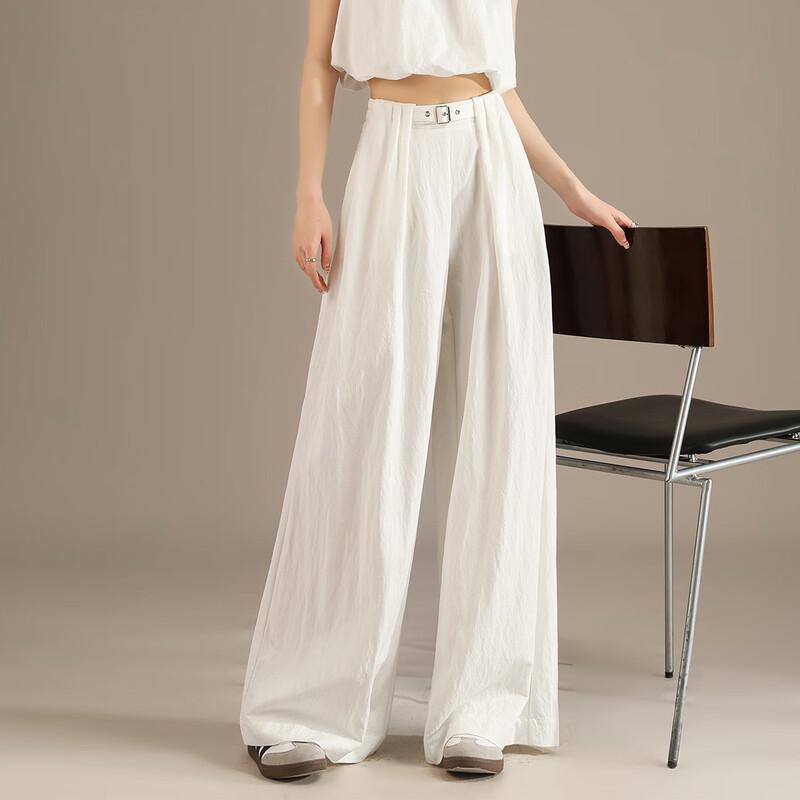 RAIN.CUN Damen Premium Lockere Gerade Ice Silk Hose