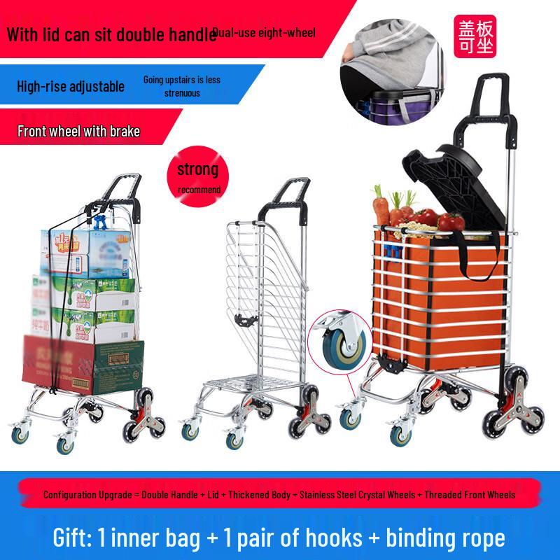 TANCHUAN Portable Foldable Shopping & Utility Cart