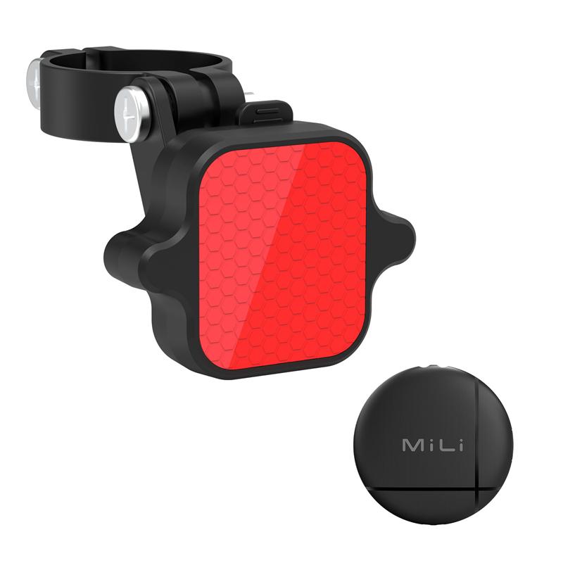 

MiLi Smart Bicycle Taillight Airtag locator GPS Tracker Device Mountain Bike High Brightness Night Riding Warning Light чёрный