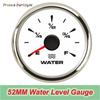 52mm Gauges Fuel Level Meter for Car Boat Yacht Gas Diesel Oil Tank Level Gauge Indicator 7colors LED Backlight Without Sensor