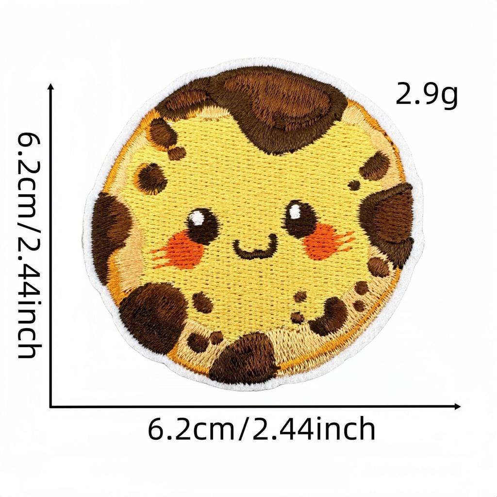 2025 Cute Cartoon Pizza Snack Embroidered Cloth Patches for Kids' Clothes