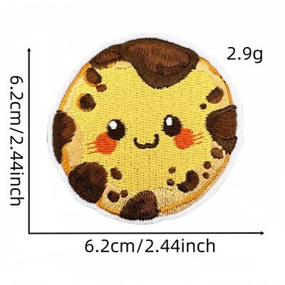 2025 Niedliche Cartoon Pizza Snack Gestickte Stoffaufnäher für Kinderkleidung