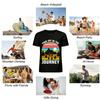 Vintage Sunset Print Outdoor Hiking Casual T-Shirt Pure cotton T-shirt